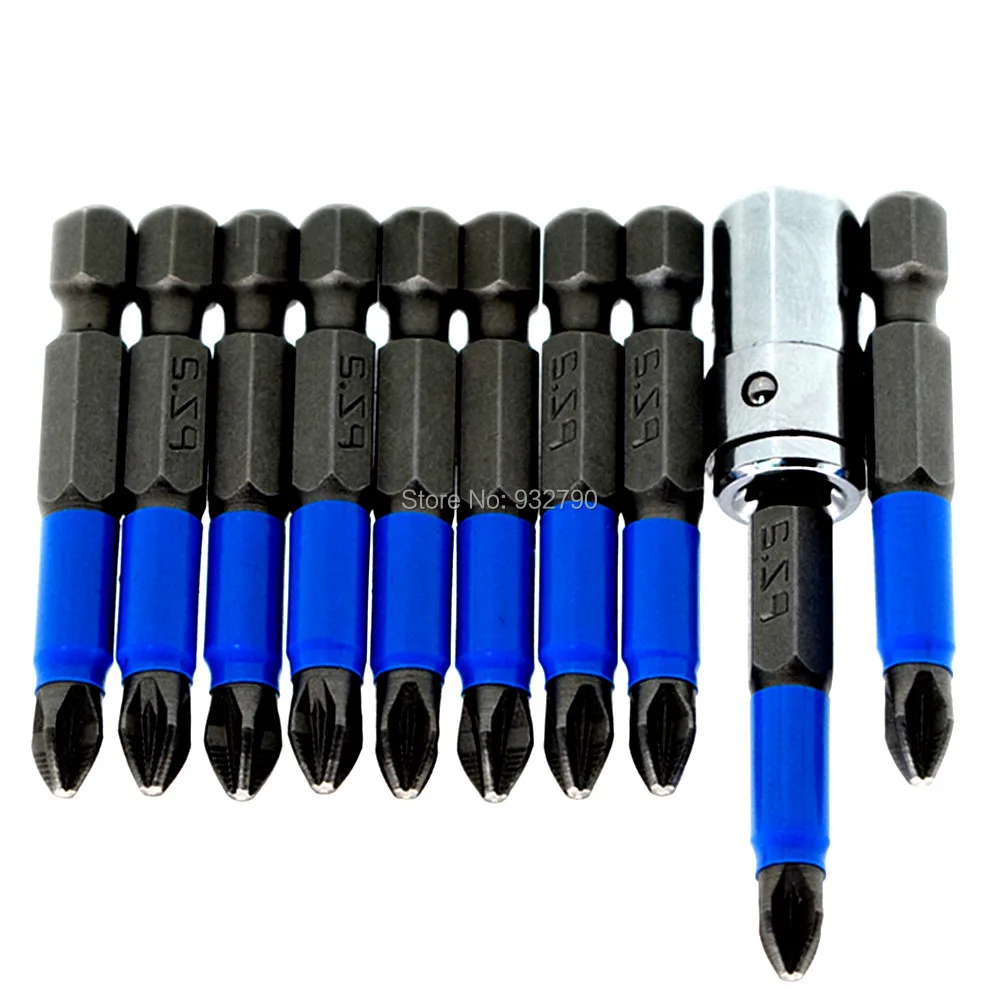 1/4" to 1/4" Screwdriver Bit Holder Socket Bits Converter & 10x PZ2 50mm Bits Drill Driver Pozidriv Screwdriver Set Magnetic
1/4" to 1/4" Screwdriver Bit Holder Socket Bits Converter & 10x PZ2 50mm Bits Drill Driver Pozidriv Screwdriver Set Magnetic