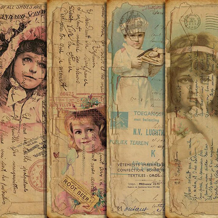 4 шт./упак. A5 винтажная Дворцовая кукла девушка Васи наклейка Сделай Сам Рукоделие