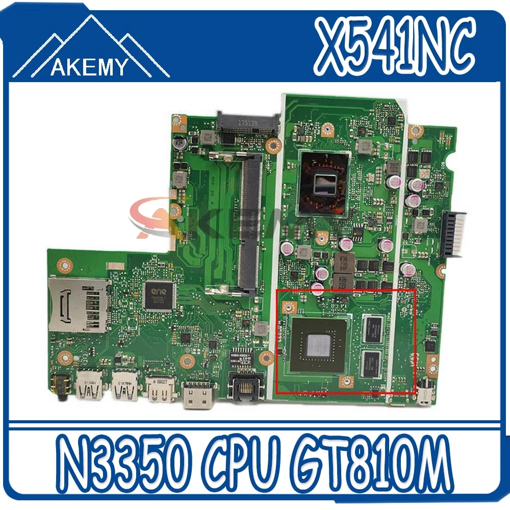 Материнская плата X541NC для ноутбука ASUS X541NC, оригинальная материнская плата Celeron N3350 CPU GT810M
Материнская плата X541NC для ноутбука ASUS X541NC, оригинальная материнская плата Celeron N3350 CPU GT810M