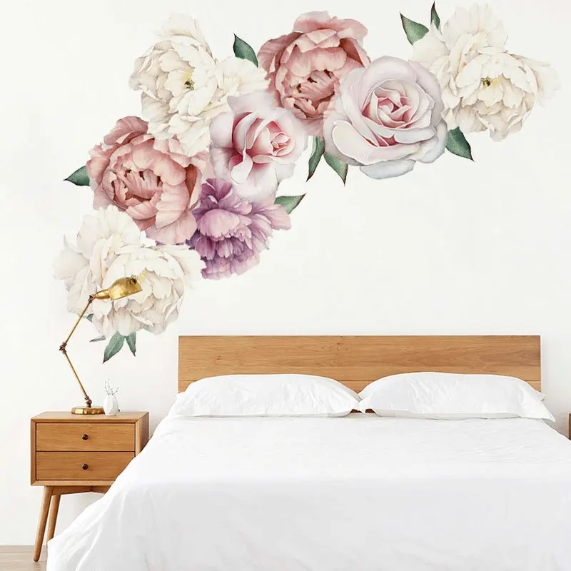Watercolor Pink White Peony Rose Flowers Wall Stickers for Kids Room Living Room Bedroom Home Decoration Wall Decal Home Decor
Watercolor Pink White Peony Rose Flowers Wall Stickers for Kids Room Living Room Bedroom Home Decoration Wall Decal Home Decor