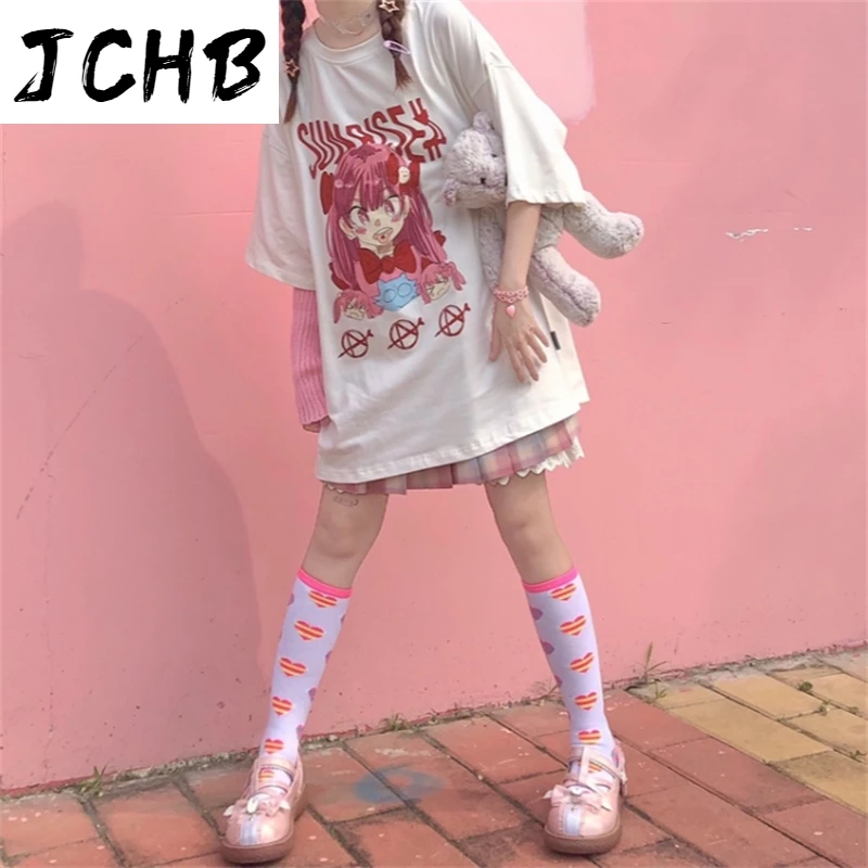 2021 Nicemix Summer Streetwear Cartoon Anime Pill Girl Letters Print Short Sleeve T-shirt Women Harajuku O-neck Tee Shirt Sweet
2021 Nicemix Summer Streetwear Cartoon Anime Pill Girl Letters Print Short Sleeve T-shirt Women Harajuku O-neck Tee Shirt Sweet