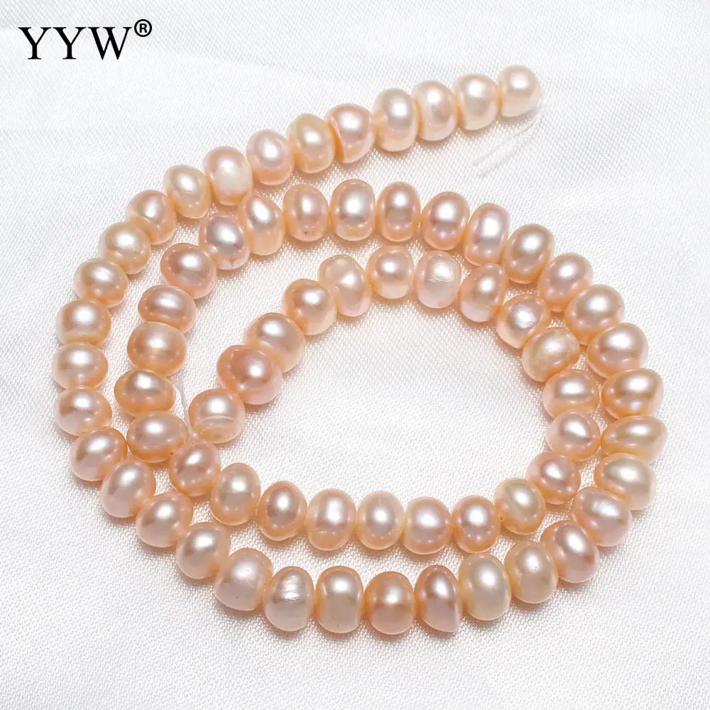 Cultured Baroque Freshwater Pearl Beads Natural Pink Beads Size Approx 7-8mm Hole Approx 0.8mm Sold Per Approx 15 Inch Strand
Cultured Baroque Freshwater Pearl Beads Natural Pink Beads Size Approx 7-8mm Hole Approx 0.8mm Sold Per Approx 15 Inch Strand