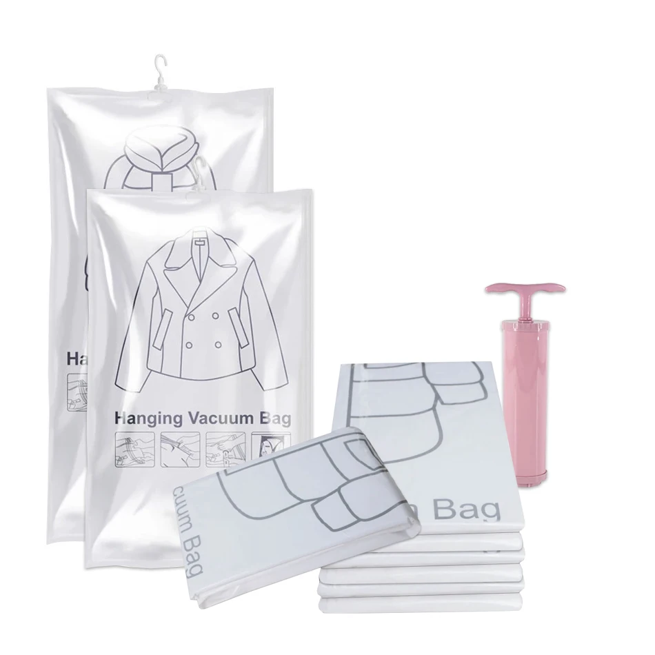 

Вакуумные мешки для хранения, прозрачные Герметичные Чехлы для защиты от пыли, для костюмов, платьев или курток, органайзер для шкафа
