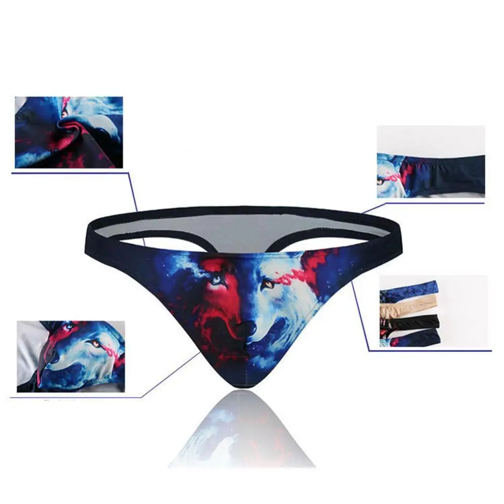 50% Hot Sale 3D Animal Print Men U Convex Bulge Pouch G-string Thongs Low Rise Underwear
50% Hot Sale 3D Animal Print Men U Convex Bulge Pouch G-string Thongs Low Rise Underwear