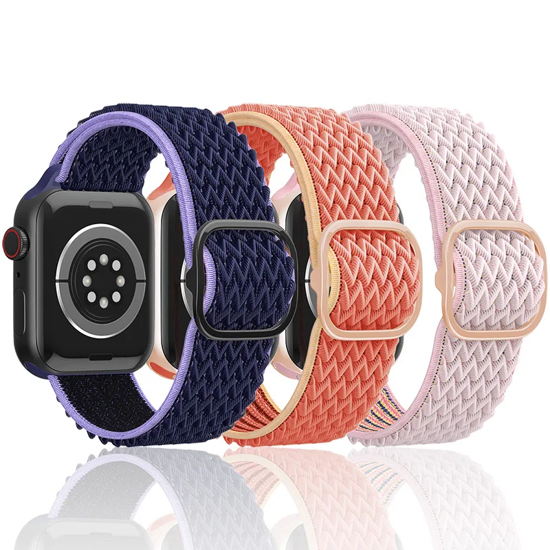 Ремешок нейлоновый для Apple Watch Band 44 мм 40 мм 41 мм 45 мм, регулируемая эластичная строгая петля для Iwatch Series 7 6 Se 5 4 3 2
Ремешок нейлоновый для Apple Watch Band 44 мм 40 мм 41 мм 45 мм, регулируемая эластичная строгая петля для Iwatch Series 7 6 Se 5 4 3 2