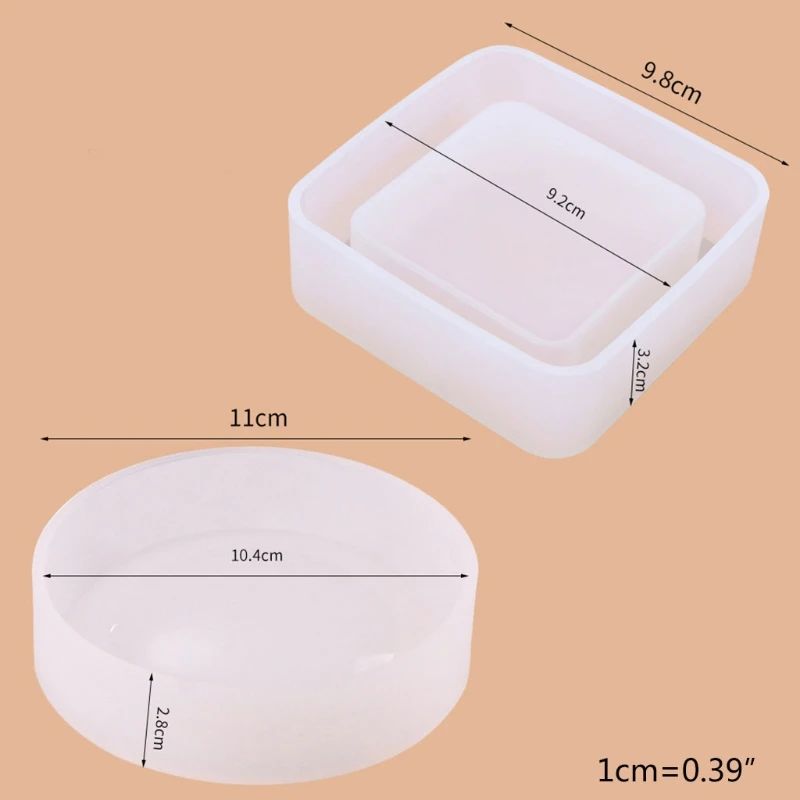 2 Pcs Resin Crystal Epoxy DIY Pot Mold Ashtray Coaster Casting Silicone Mould Crafts Jewelry Making Tool
2 Pcs Resin Crystal Epoxy DIY Pot Mold Ashtray Coaster Casting Silicone Mould Crafts Jewelry Making Tool