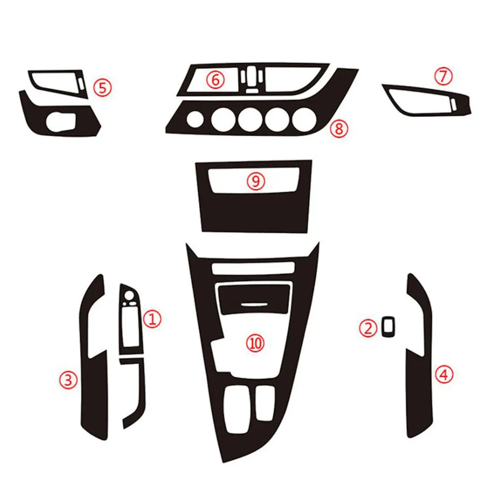 Waterproof Car 1 Set Panel Dashboard Sticker Black Carbon Fiber Look Interior Trim
Waterproof Car 1 Set Panel Dashboard Sticker Black Carbon Fiber Look Interior Trim