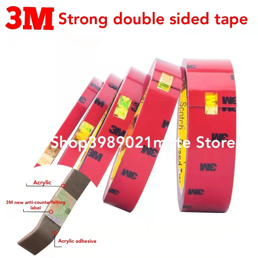 3M Double Sided Powerful Adhesive Foam Tape for Car Strong Sticky Adhesive Tape Anti-temperature Waterproof Home Office Decor
3M Double Sided Powerful Adhesive Foam Tape for Car Strong Sticky Adhesive Tape Anti-temperature Waterproof Home Office Decor