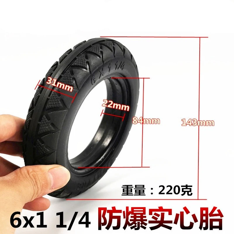 6 Inch Electric Scooter Tire Accessories Aluminum Alloy Wheel Hub 6X1 1/4 Inflatable Inner and Outer Tire Solid Tire 8mm 10mm
6 Inch Electric Scooter Tire Accessories Aluminum Alloy Wheel Hub 6X1 1/4 Inflatable Inner and Outer Tire Solid Tire 8mm 10mm