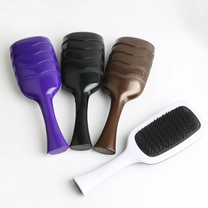 

Dark Queen,Square Massage Comb,Hairstyling Anti-Knot Detangler Comb,Haircare Scalp Brush,Maintain Hair Curl As Gifts &Barber Use