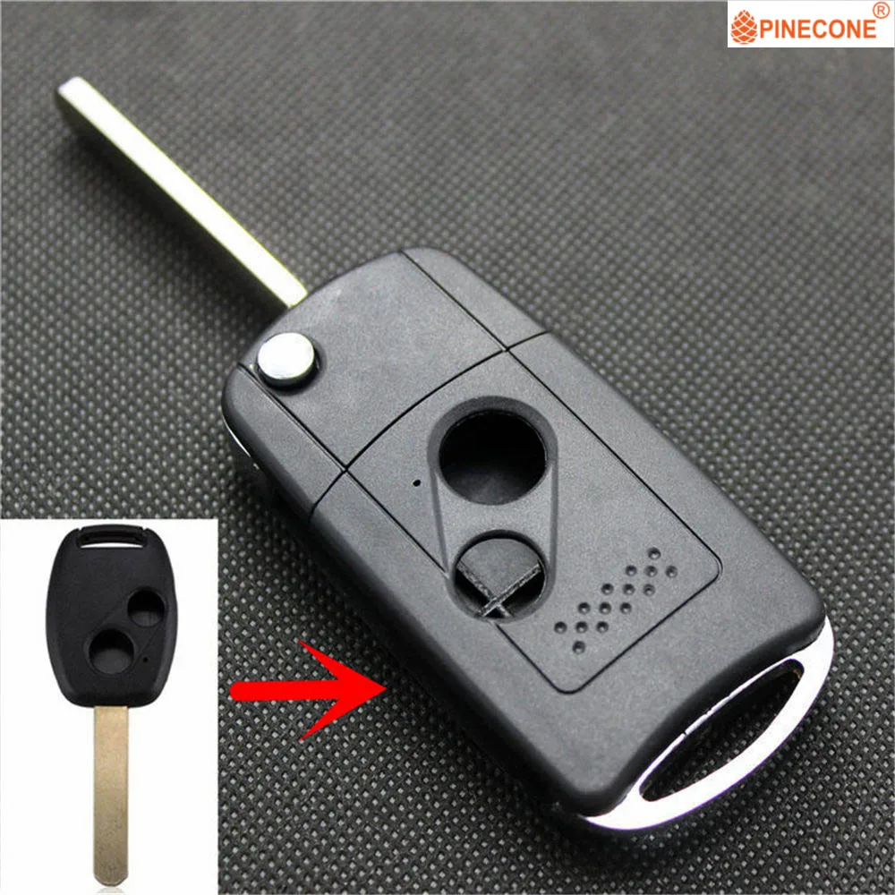 PINECONE Key Case for Honda Crv Odyssey Accord Crz insight Fit Civic Car Key 2 Button HON66 Blade Modified Remote Key Fob Shell 
PINECONE Key Case for Honda Crv Odyssey Accord Crz insight Fit Civic Car Key 2 Button HON66 Blade Modified Remote Key Fob Shell