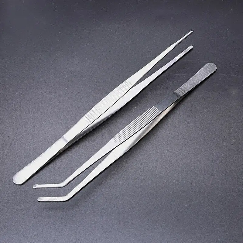7 Sizes Barbecue Food Tong Stainless Steel Straight Curved Tweezer Toothed Tweezer Home Medical Garden Kitchen BBQ Tool 2Pcs/set
7 Sizes Barbecue Food Tong Stainless Steel Straight Curved Tweezer Toothed Tweezer Home Medical Garden Kitchen BBQ Tool 2Pcs/set