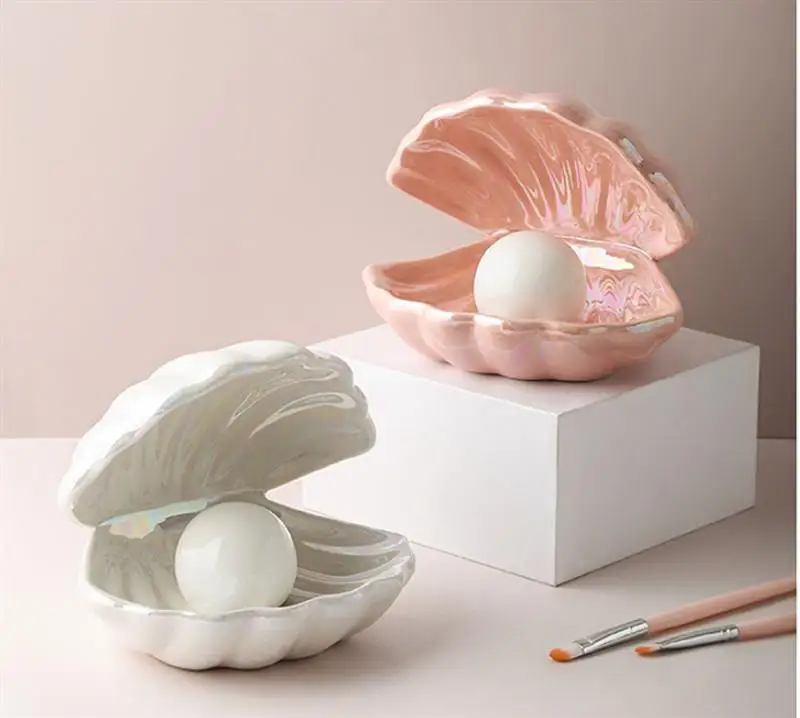 Ceramic Night Light Desktop Decoration Shell Light jewelry storage decorations European Style Bedside Lamp Pink
Ceramic Night Light Desktop Decoration Shell Light jewelry storage decorations European Style Bedside Lamp Pink