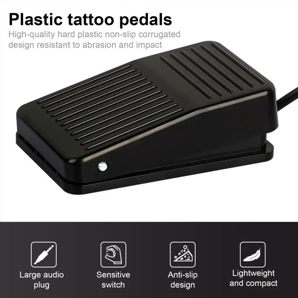 1.5m Cord Tattoo Pedal Sensitive Ergonomic Rectangle Labor-saving Plastic Tattoo Power Foot Pedal Switch for Professional Use 
1.5m Cord Tattoo Pedal Sensitive Ergonomic Rectangle Labor-saving Plastic Tattoo Power Foot Pedal Switch for Professional Use