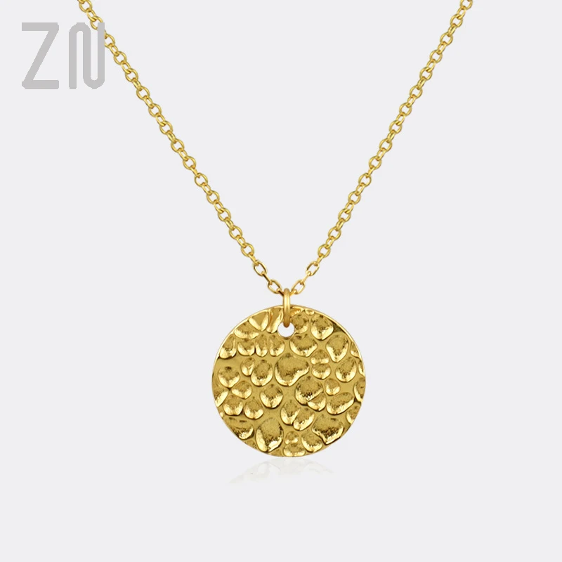ZN Korean INS Style Retro Trendy Bump Texture Round Card Pendant Necklaces for Women Clavicle Chain Fashion Jewelry Best Gifts
ZN Korean INS Style Retro Trendy Bump Texture Round Card Pendant Necklaces for Women Clavicle Chain Fashion Jewelry Best Gifts