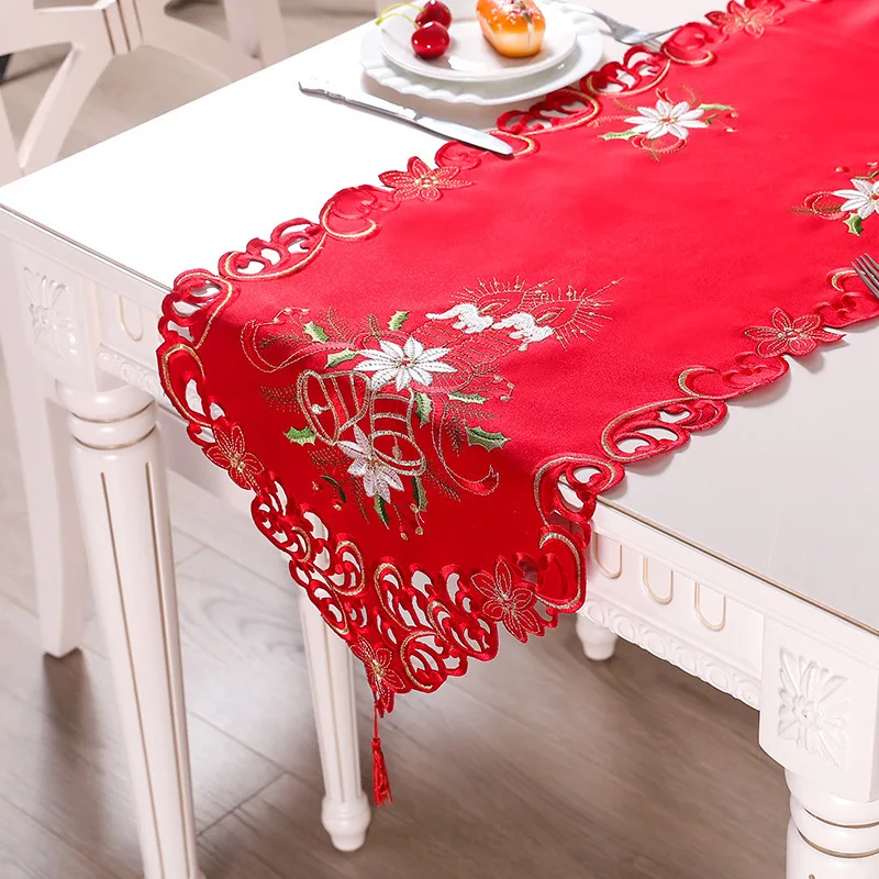 Red Hollow Embroidered Table Runner Tassel TableclothHome TV Cabinet Cover Cloth Table Cloth for Christmas Xmas Home Decor
Red Hollow Embroidered Table Runner Tassel TableclothHome TV Cabinet Cover Cloth Table Cloth for Christmas Xmas Home Decor
