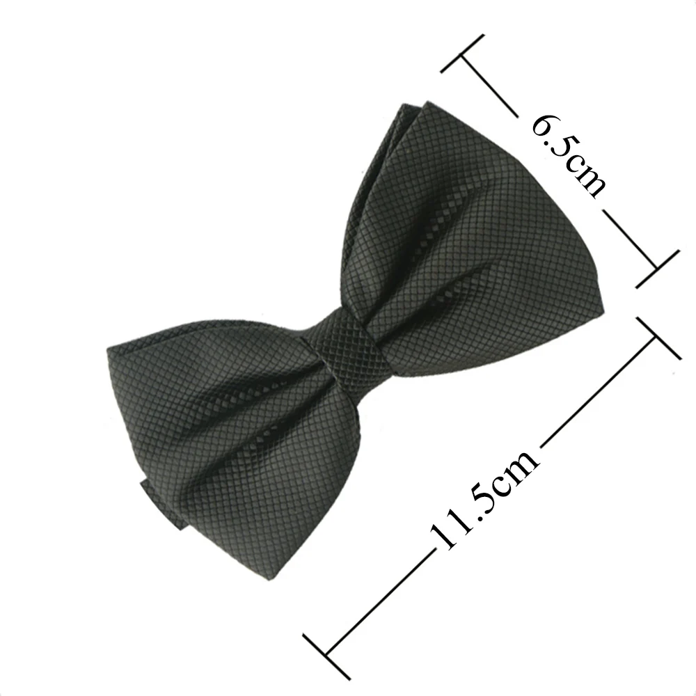 Мужской галстук-бабочка HUISHI однотонного цвета модный для банкета вечеринки