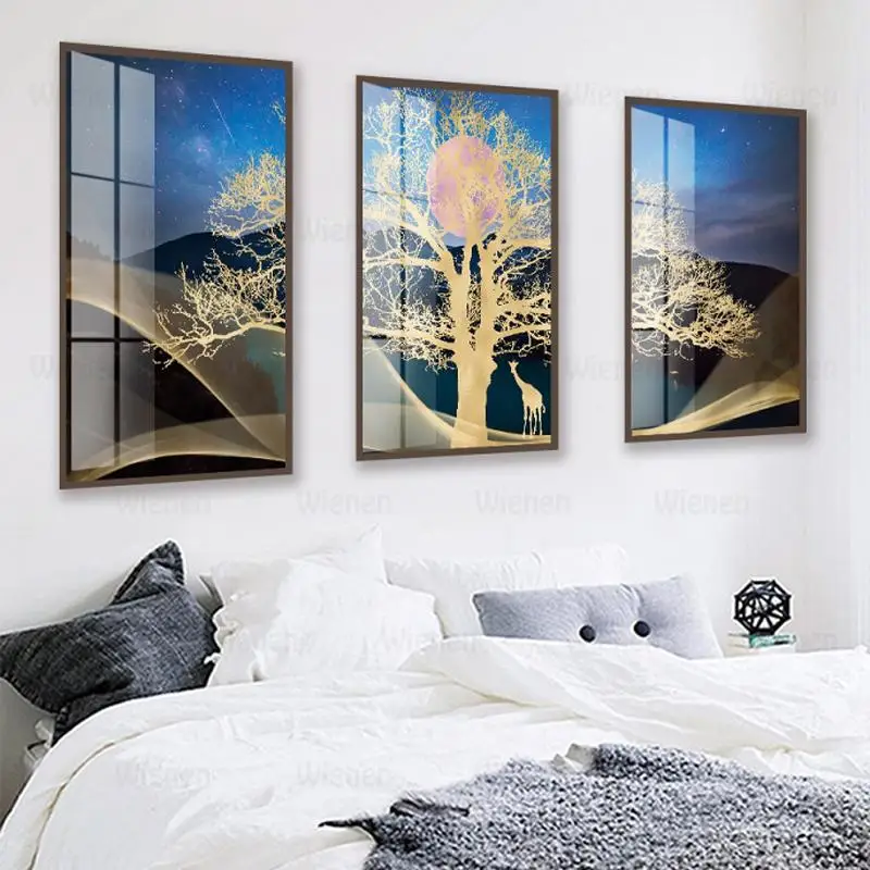Abstract Gold Foil Tree Deer Landscape Canvas Painting Gold Giraffe Poster and Prints Wall Art Modular Picture for Home Decor
Abstract Gold Foil Tree Deer Landscape Canvas Painting Gold Giraffe Poster and Prints Wall Art Modular Picture for Home Decor