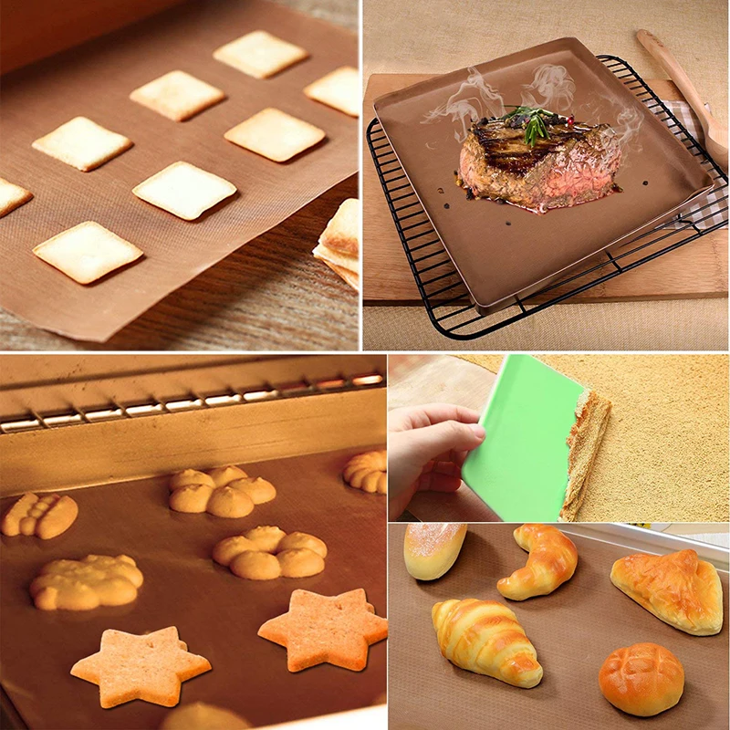 5Pcs Baking Mat, Non-stick Reusable Reasonable Cooking Sheets Reusable And Washable Heat Resistant Perfect For Grill
5Pcs Baking Mat, Non-stick Reusable Reasonable Cooking Sheets Reusable And Washable Heat Resistant Perfect For Grill