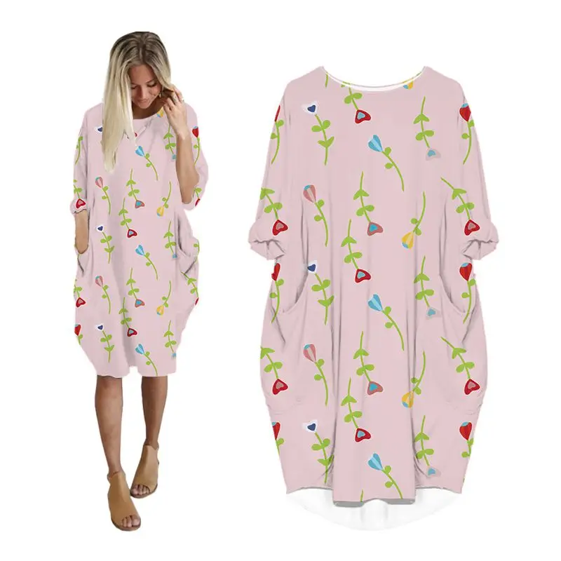 Платье-макси с длинным рукавом и 3D-принтом, в стиле Харадзюку
Платье-макси с длинным рукавом и 3D-принтом, в стиле Харадзюку