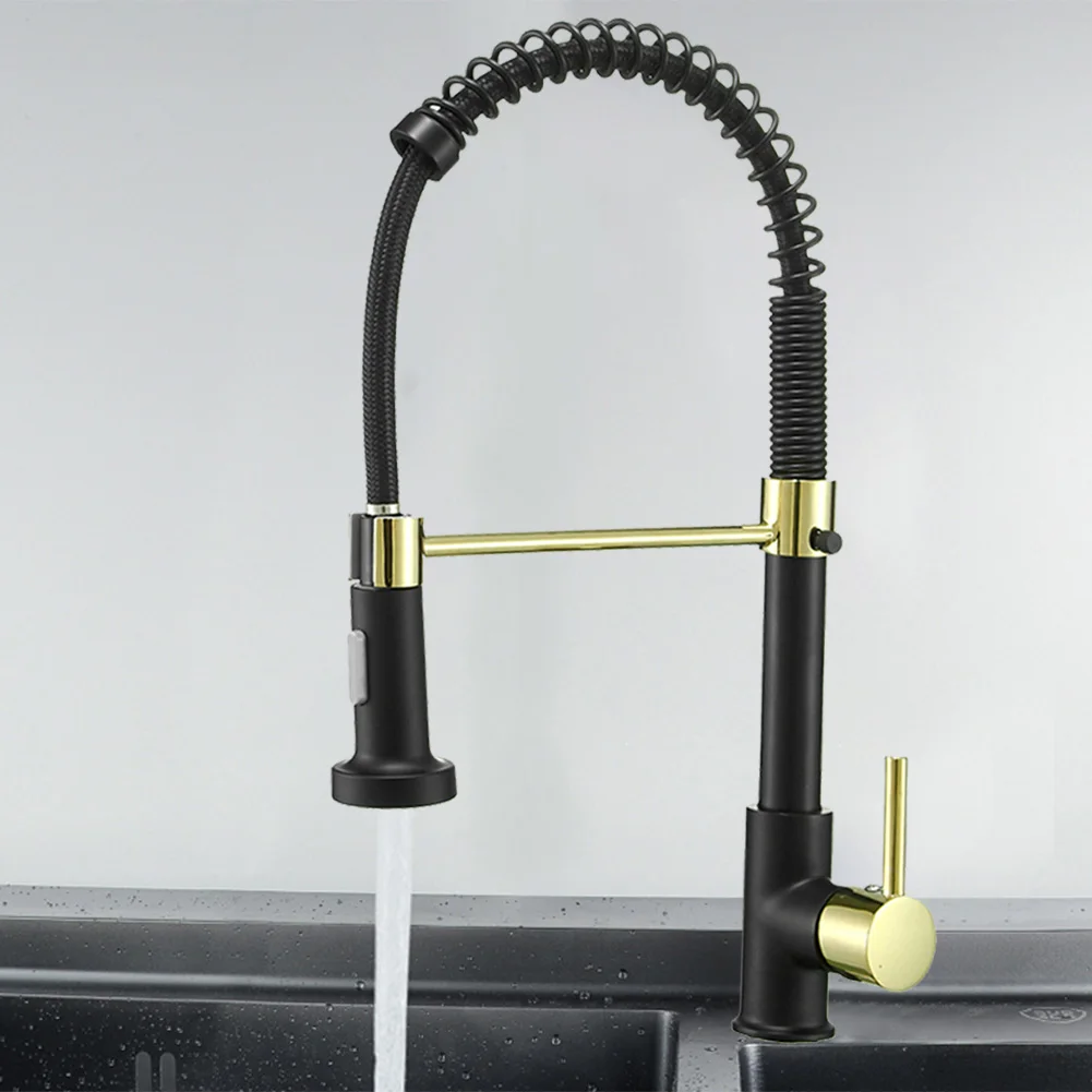 360 Degree Rotation Hot Cold Mixer Tap Flexible Faucet Kitchen Sink Deck Mounted Stream Sprayer Nozzle Spouts Pull Out Spring 
360 Degree Rotation Hot Cold Mixer Tap Flexible Faucet Kitchen Sink Deck Mounted Stream Sprayer Nozzle Spouts Pull Out Spring