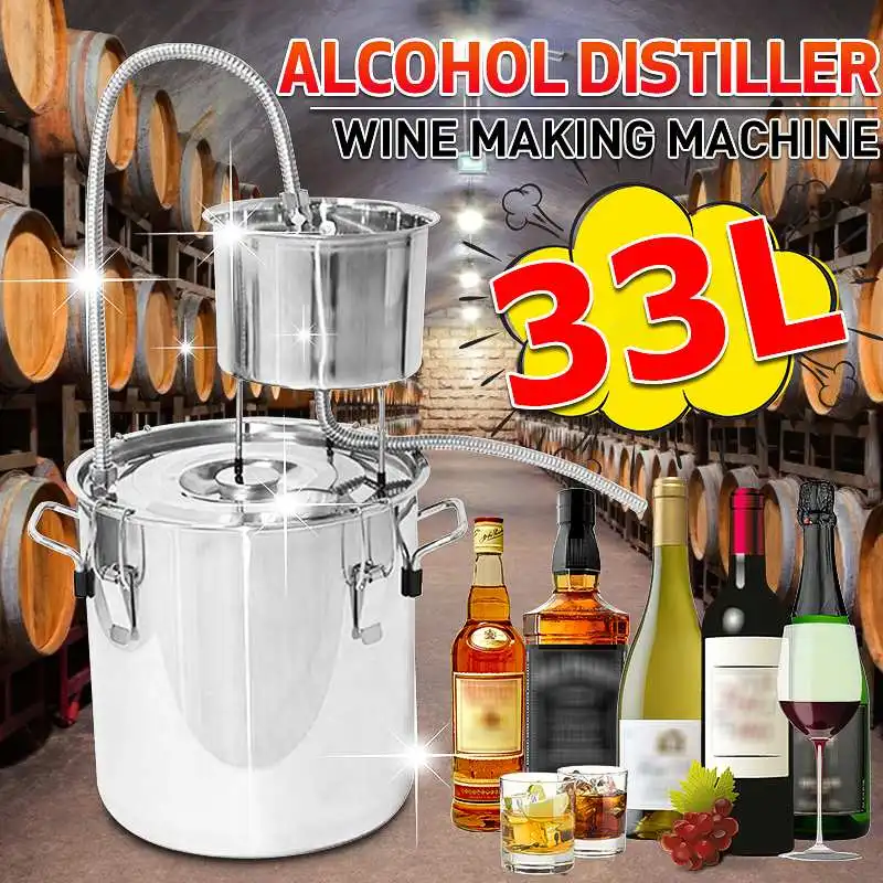 Самодельный дистиллятор 12 л/20 л/33 л, самодельная Пивоваренная машина из нержавеющей стали для самостоятельного приготовления спирта, воды, ...
Самодельный дистиллятор 12 л/20 л/33 л, самодельная Пивоваренная машина из нержавеющей стали для самостоятельного приготовления спирта, воды, ...