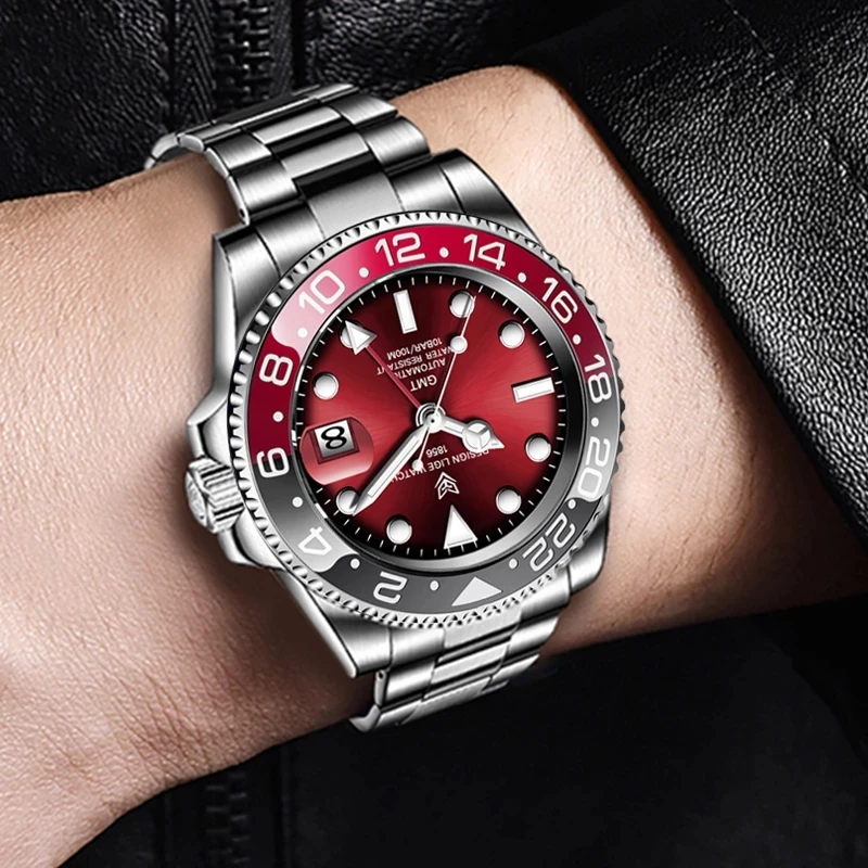 2020 New LIGE Sapphire Watches For Men Luxury Brand Ceramic Bezel GMT Automatic Watch 100M Waterproof Sport Mechanical Men Watch
2020 New LIGE Sapphire Watches For Men Luxury Brand Ceramic Bezel GMT Automatic Watch 100M Waterproof Sport Mechanical Men Watch