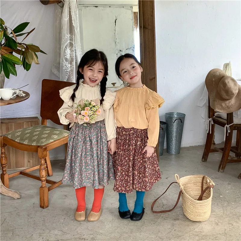 Детская одежда, детская блузка, одежда для малышей на осень и весну, просторный топ в пасторальном стиле для девочек 
Детская одежда, детская блузка, одежда для малышей на осень и весну, просторный топ в пасторальном стиле для девочек