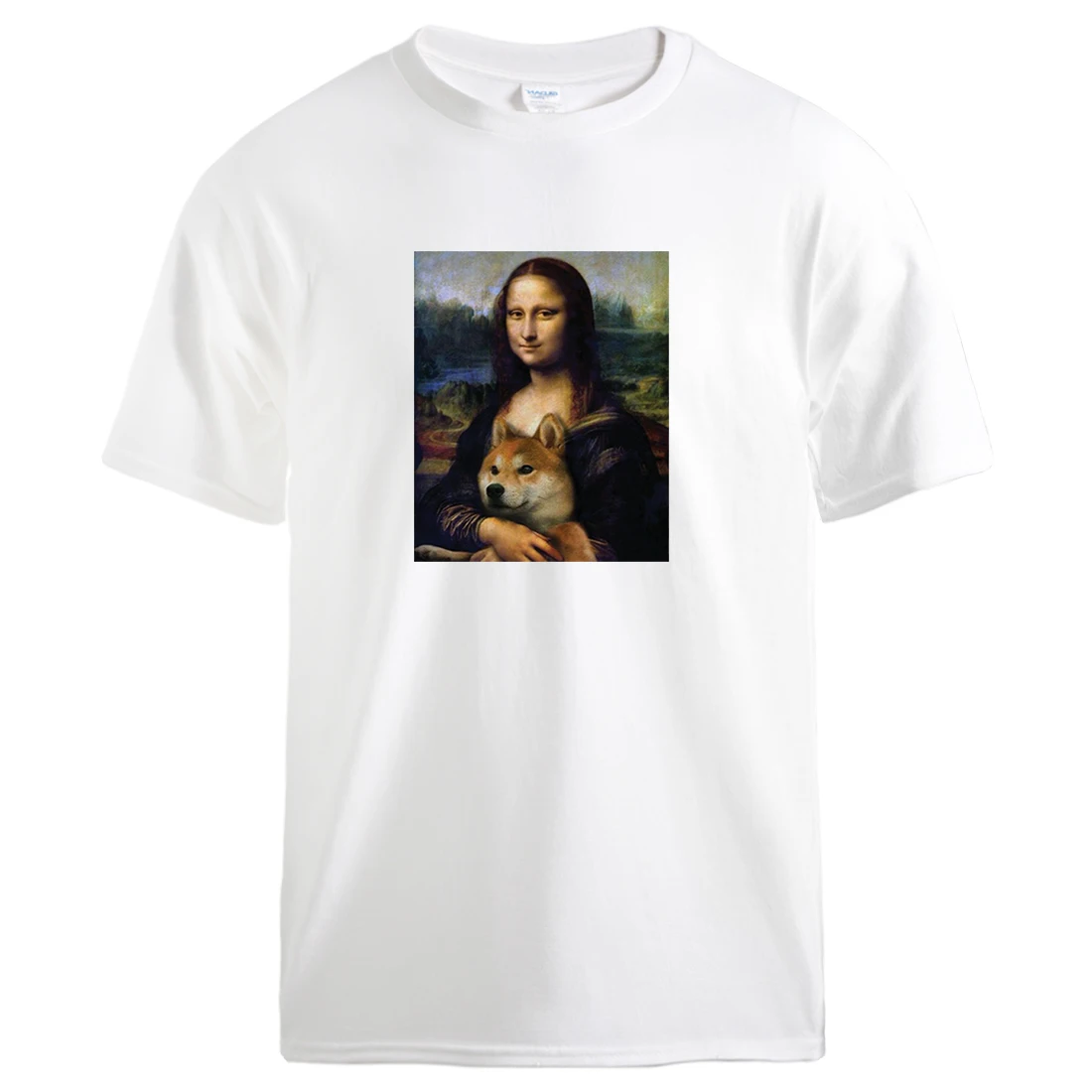 Funny Mona Lisa And Dog Print T shirts Mens Casual Top Summer Casual Loose Sportswear 2021 New Brand Short Sleeve Tracksuits
Funny Mona Lisa And Dog Print T shirts Mens Casual Top Summer Casual Loose Sportswear 2021 New Brand Short Sleeve Tracksuits