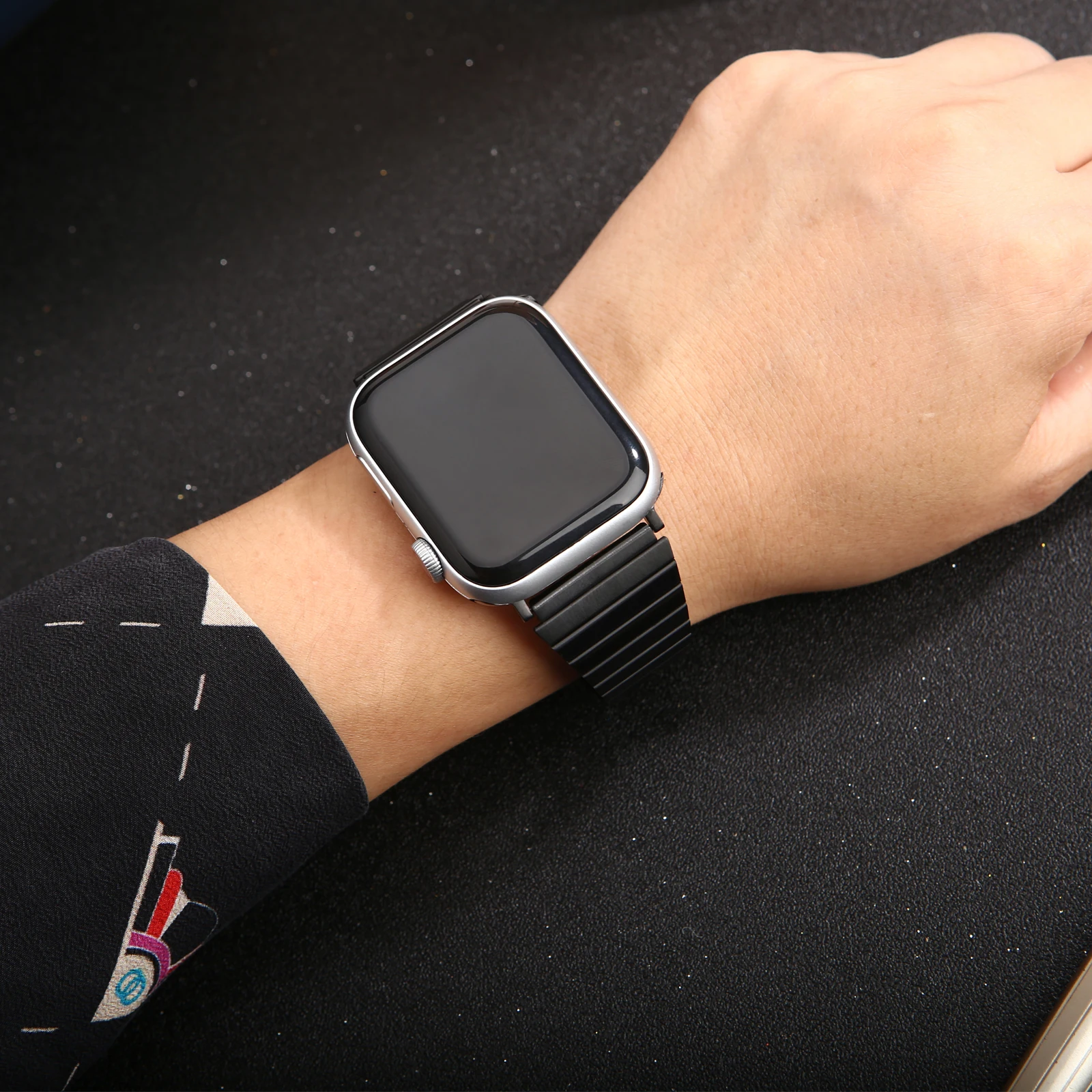 Black Bands for apple watch se 40mm 44mm strap slim stainless steel bracelet for iwatch 6 5 4 apple watch 3 38mm 42mm band
Black Bands for apple watch se 40mm 44mm strap slim stainless steel bracelet for iwatch 6 5 4 apple watch 3 38mm 42mm band