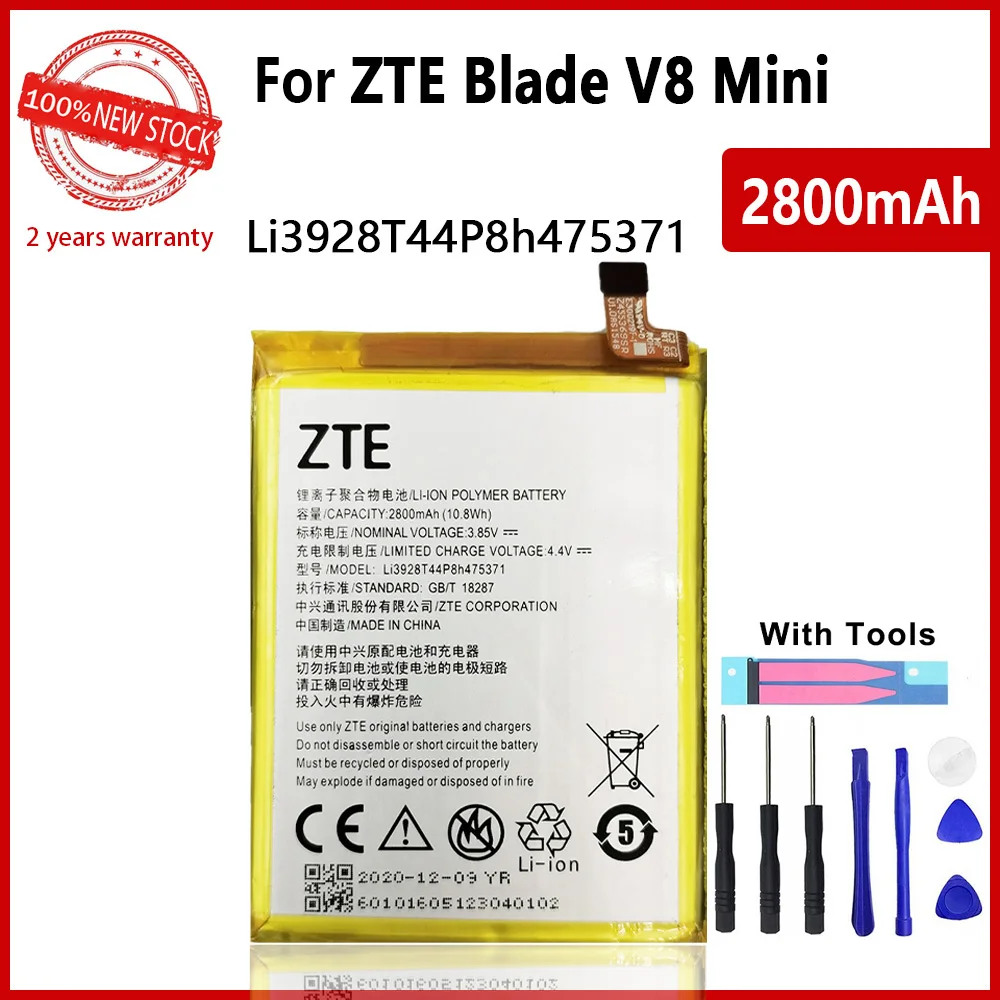 New 100% Real 2800mAh Li3928T44P8h475371 Battery For ZTE Blade A1 C880 C880U C880A C880S AXON Mini B2015 B2016 Xiaoxian3 +Tools
New 100% Real 2800mAh Li3928T44P8h475371 Battery For ZTE Blade A1 C880 C880U C880A C880S AXON Mini B2015 B2016 Xiaoxian3 +Tools