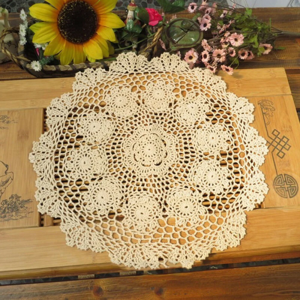 Restaurant Tablecloth DIY Small Round Lace مفرش طاوله صغير Vintage Crochet Cotton Floral mantel individual hoja
Restaurant Tablecloth DIY Small Round Lace مفرش طاوله صغير Vintage Crochet Cotton Floral mantel individual hoja