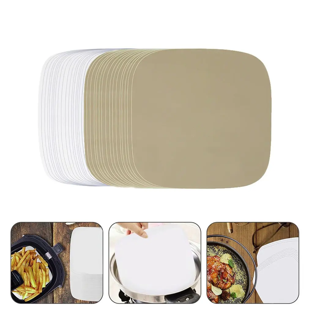 100pcs Air Fryer Steam Liners Sheets Non-stick Wood Pulp Paper Heat Resistant Non-porous Silicone Baking Mat Tools Oil Paper
100pcs Air Fryer Steam Liners Sheets Non-stick Wood Pulp Paper Heat Resistant Non-porous Silicone Baking Mat Tools Oil Paper