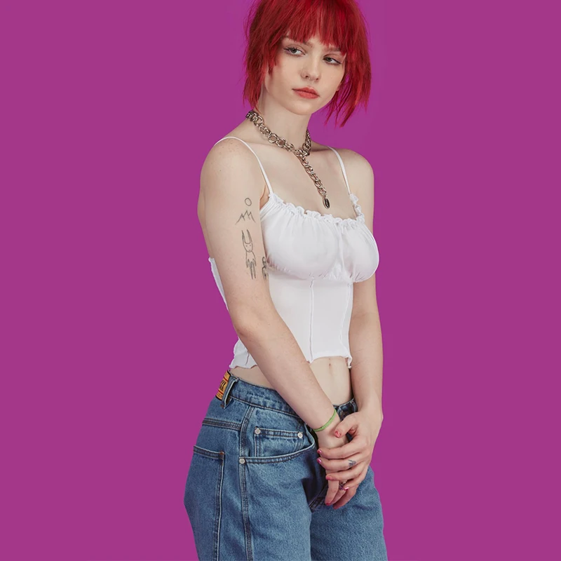 Sexy Spaghetti Straps Ruffles Crop 2020 Winter Women Purple Backless Sleeveless Camisole Top Female Skinny Bralette clothing
Sexy Spaghetti Straps Ruffles Crop 2020 Winter Women Purple Backless Sleeveless Camisole Top Female Skinny Bralette clothing