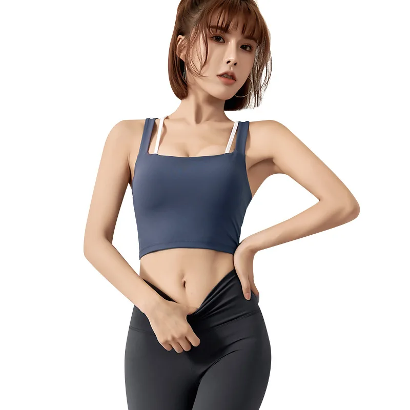 Solid Color Back Cross Strap Sports Bra Yoga Bra Push Up Underwear Running Causual Tops for Women Fitness Jogging Gym Clothes 
Solid Color Back Cross Strap Sports Bra Yoga Bra Push Up Underwear Running Causual Tops for Women Fitness Jogging Gym Clothes