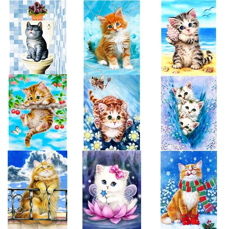 Diamond Painting 5D DIY Animal Cat Cross Stitch Full Square Round Drill Embroidery Colorful Handmade Home Room Wall Decor Craft
Diamond Painting 5D DIY Animal Cat Cross Stitch Full Square Round Drill Embroidery Colorful Handmade Home Room Wall Decor Craft