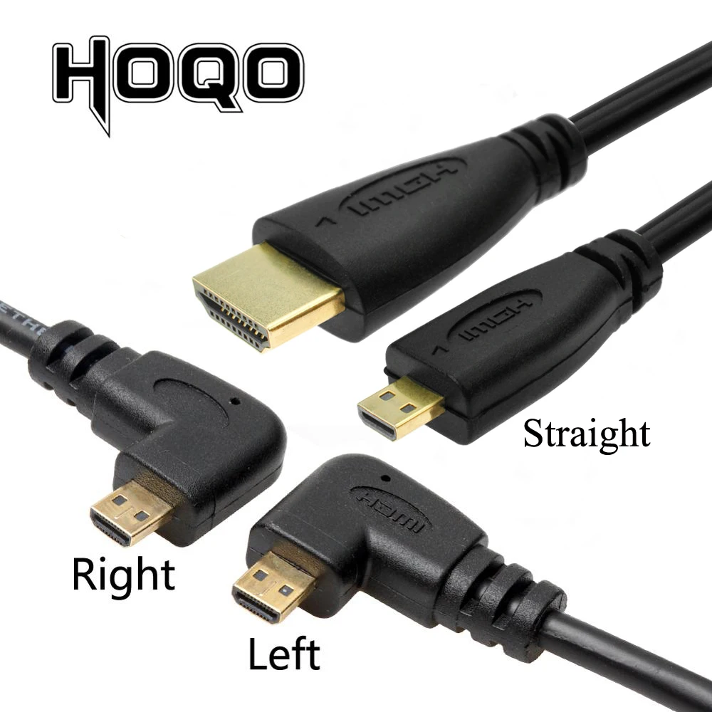 Кабо-Кабель HDMI Micro 0 5 м 1 левый и правый угол микро grados 90 градусов кабель