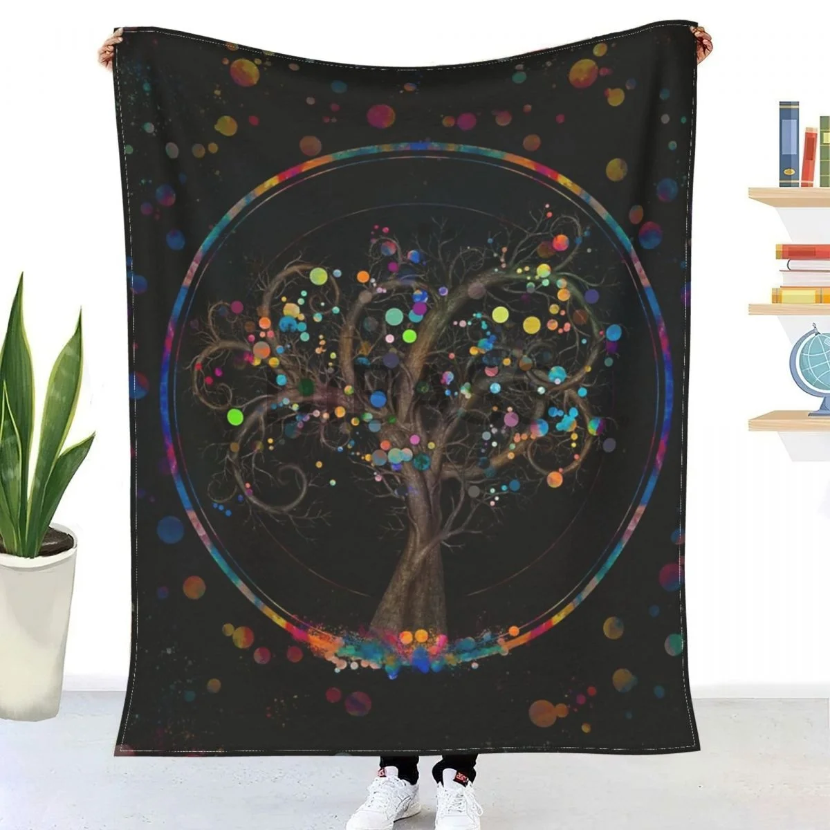 Fibonacci Spiral Tree Color Paint Splatter Comforter 3D Printed Flannel Throw Blanket
Fibonacci Spiral Tree Color Paint Splatter Comforter 3D Printed Flannel Throw Blanket