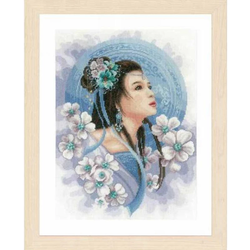 Higher quality 2020 Beautiful Counted Cross Stitch Kit Asian Lady in Blue Princess Girl Woman Lass and Flowers lan 0169168
Higher quality 2020 Beautiful Counted Cross Stitch Kit Asian Lady in Blue Princess Girl Woman Lass and Flowers lan 0169168
