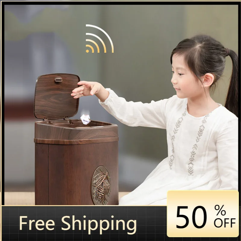 Creative Sensor Trash Bin Home Office Electronic Automatic Intelligent Touchless Kitchen Bin Wood Cubo De Basura Storage Baskets
Creative Sensor Trash Bin Home Office Electronic Automatic Intelligent Touchless Kitchen Bin Wood Cubo De Basura Storage Baskets
