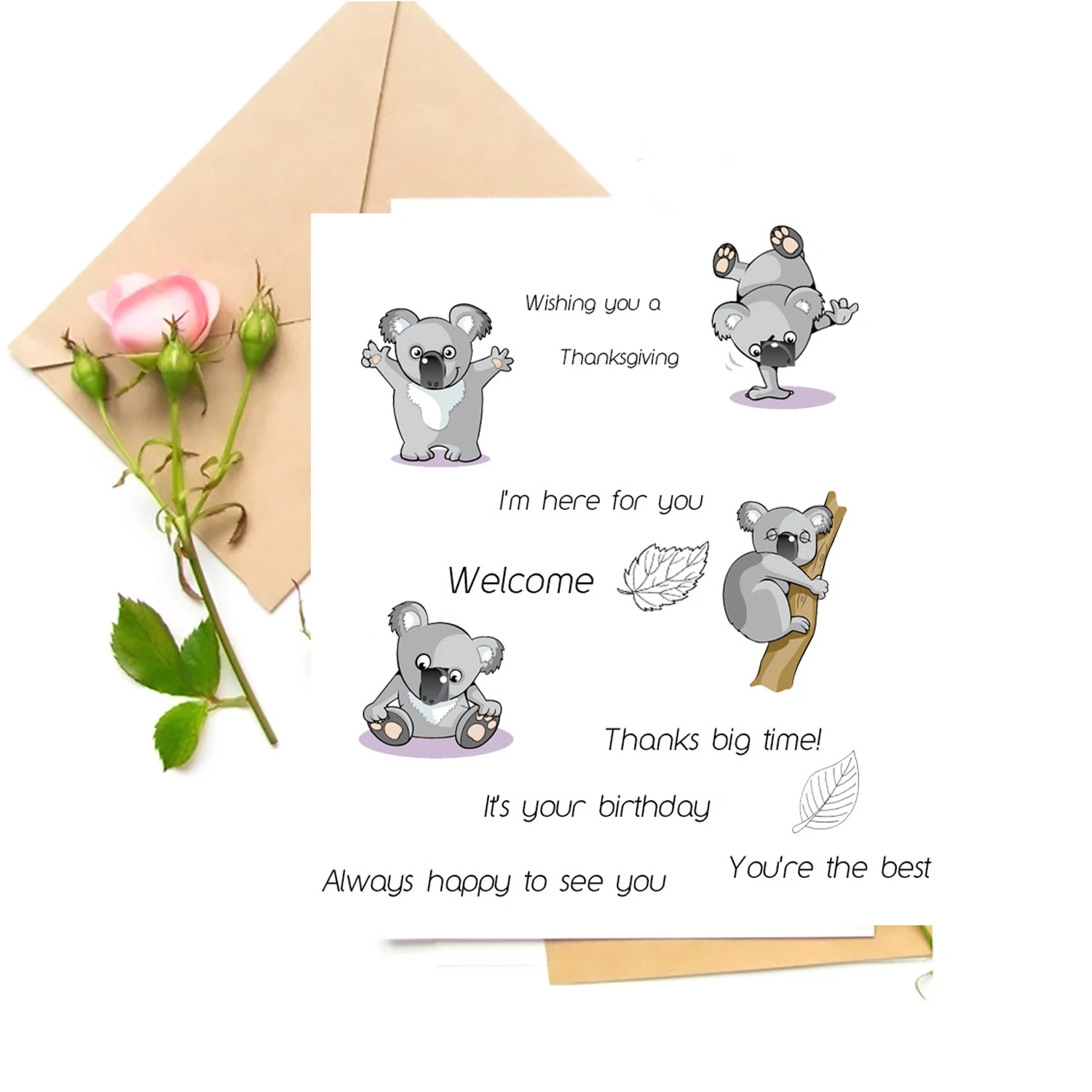 Koalas Transparent Clear Stamps For DIY Scrapbooking/Card Making Stamps Fun Decoration Supplies
Koalas Transparent Clear Stamps For DIY Scrapbooking/Card Making Stamps Fun Decoration Supplies