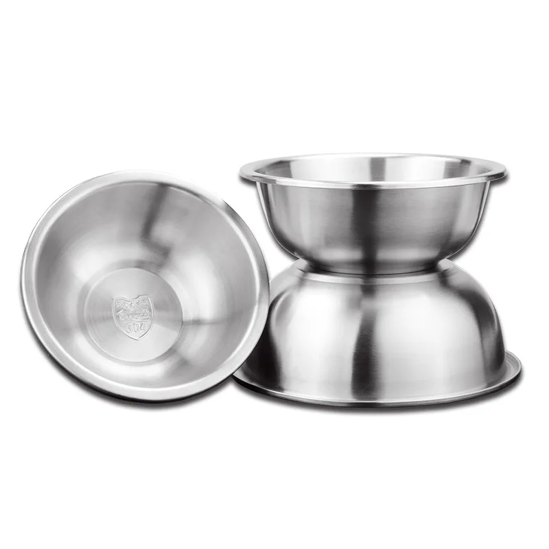 Stainless Steel Basin Circular Soup Bowl Egg Bowl Multifunction Seasoning Bowls For Kitchen Utensils
Stainless Steel Basin Circular Soup Bowl Egg Bowl Multifunction Seasoning Bowls For Kitchen Utensils