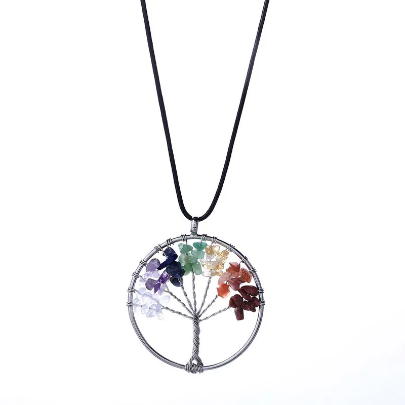 New Unisex Beautiful Colorful Crushed Stone Jewelry Tree of Life Pendant Necklace for Women High Quality Neck Jewelry Wholesale
New Unisex Beautiful Colorful Crushed Stone Jewelry Tree of Life Pendant Necklace for Women High Quality Neck Jewelry Wholesale