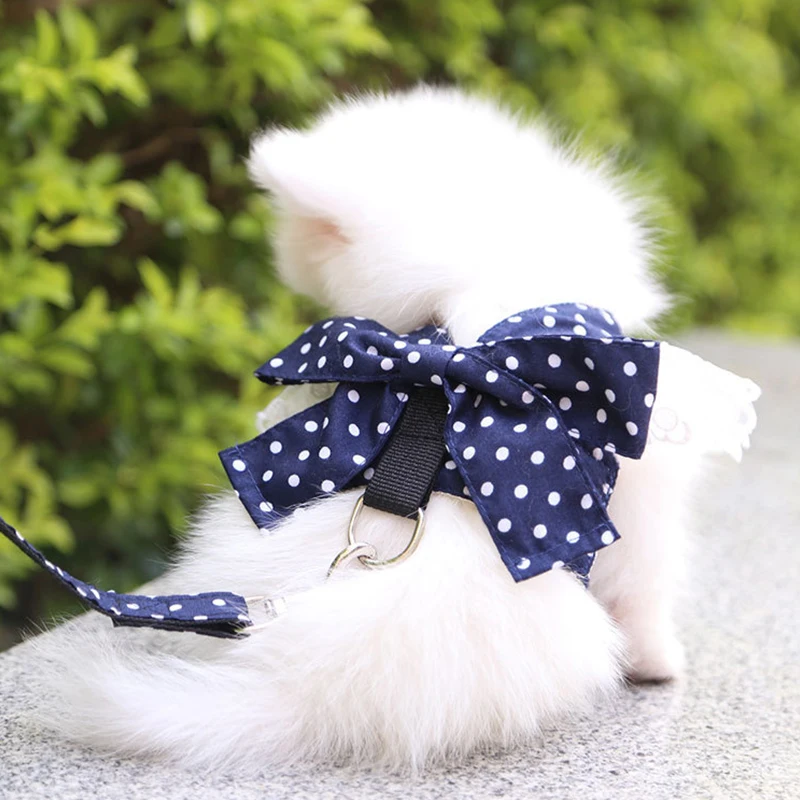 Fashion Lace Small Pet Dog Harness for Puppies Chihuahua Yorkie Cute Bowknot Dot Print Pet Harness with Leash Pet Supplies
Fashion Lace Small Pet Dog Harness for Puppies Chihuahua Yorkie Cute Bowknot Dot Print Pet Harness with Leash Pet Supplies