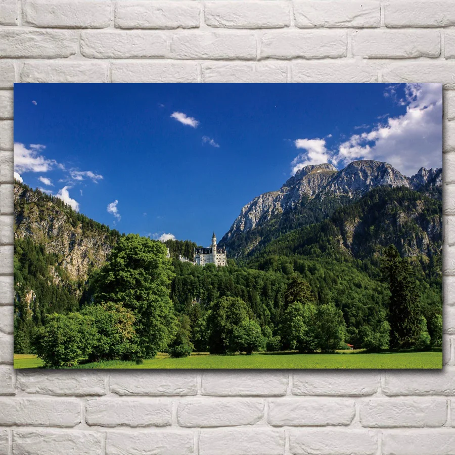 Mountains Neuschwanstein Castle nature building landscape fabric posters on wall picture home art living room decoration KP711
Mountains Neuschwanstein Castle nature building landscape fabric posters on wall picture home art living room decoration KP711