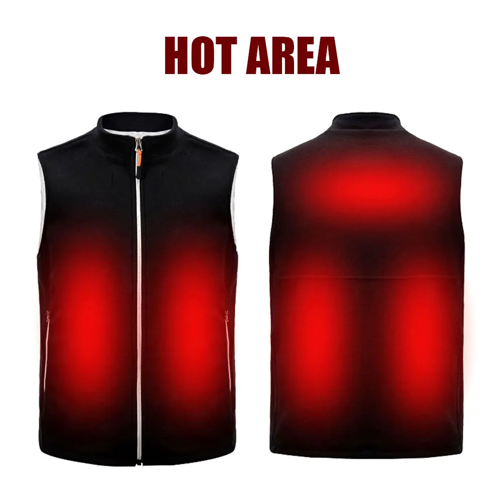 Heated Vest Jacket 5 Heating Zones USB Men Winter Electrical Heated Sleevless Jacket Travel Outdoor Waistcoat Hunting Hiking
Heated Vest Jacket 5 Heating Zones USB Men Winter Electrical Heated Sleevless Jacket Travel Outdoor Waistcoat Hunting Hiking