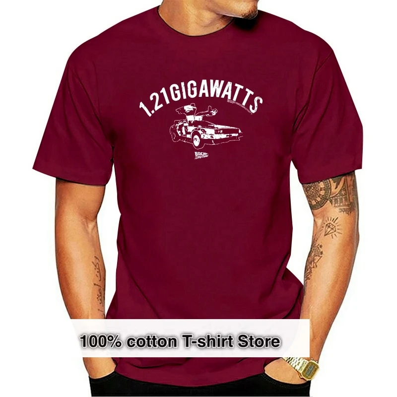 Mens Back To The Future 1.21 Gigawatts Delorean T Shirt Red Marty McFly Doc Summer Mens Print T-Shirt
Mens Back To The Future 1.21 Gigawatts Delorean T Shirt Red Marty McFly Doc Summer Mens Print T-Shirt