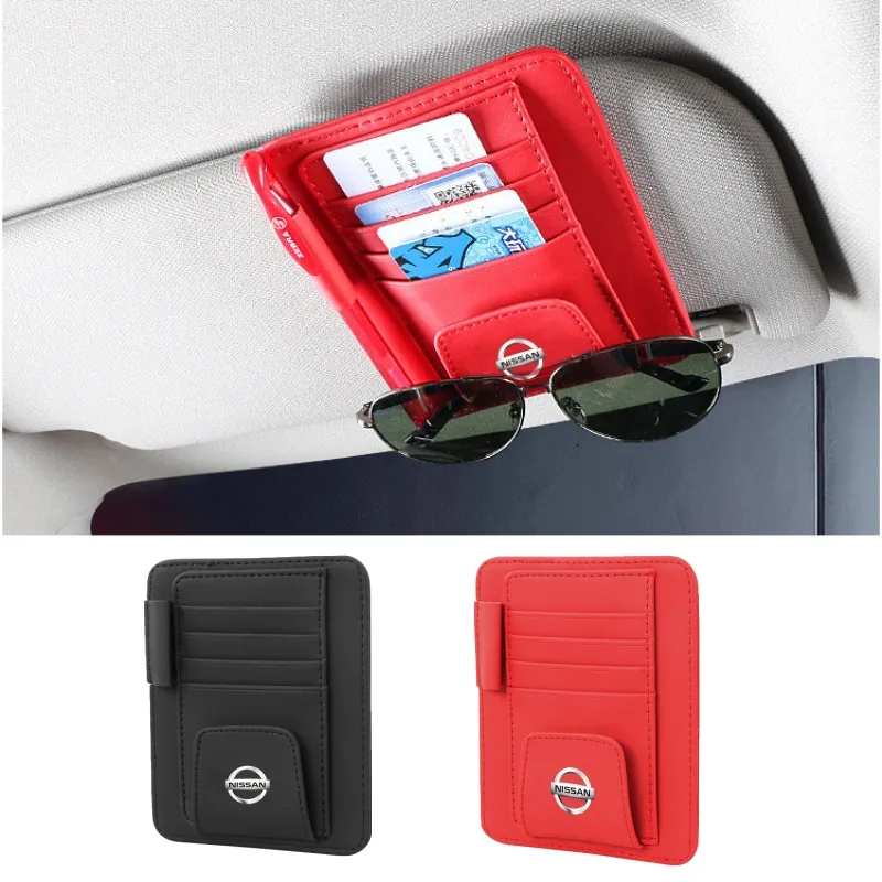 Car Sun Visor Organizer Holder Leather Card Case for Nissan Sylphy Leaf Murano Tiida X-Trail Xterra Qashqai Almera Altima Teana 
Car Sun Visor Organizer Holder Leather Card Case for Nissan Sylphy Leaf Murano Tiida X-Trail Xterra Qashqai Almera Altima Teana