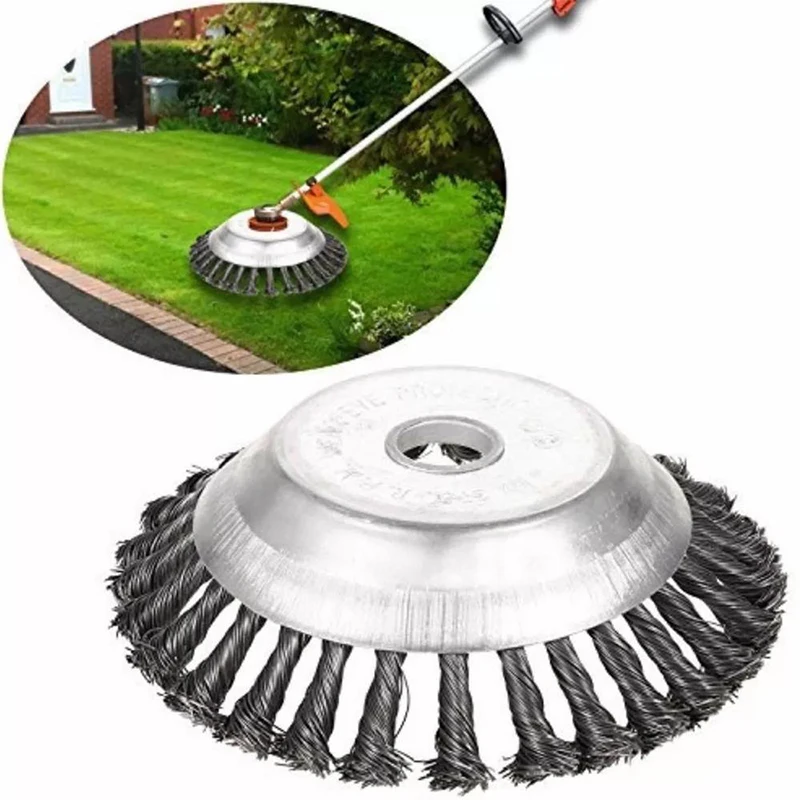 6 Inch Carbon Steel Wire Break-Proof Rounded Edge Weed Trimmer Edger Head Power Lawn Mower Garden Weed Brush 150mm Lawn Mower
6 Inch Carbon Steel Wire Break-Proof Rounded Edge Weed Trimmer Edger Head Power Lawn Mower Garden Weed Brush 150mm Lawn Mower