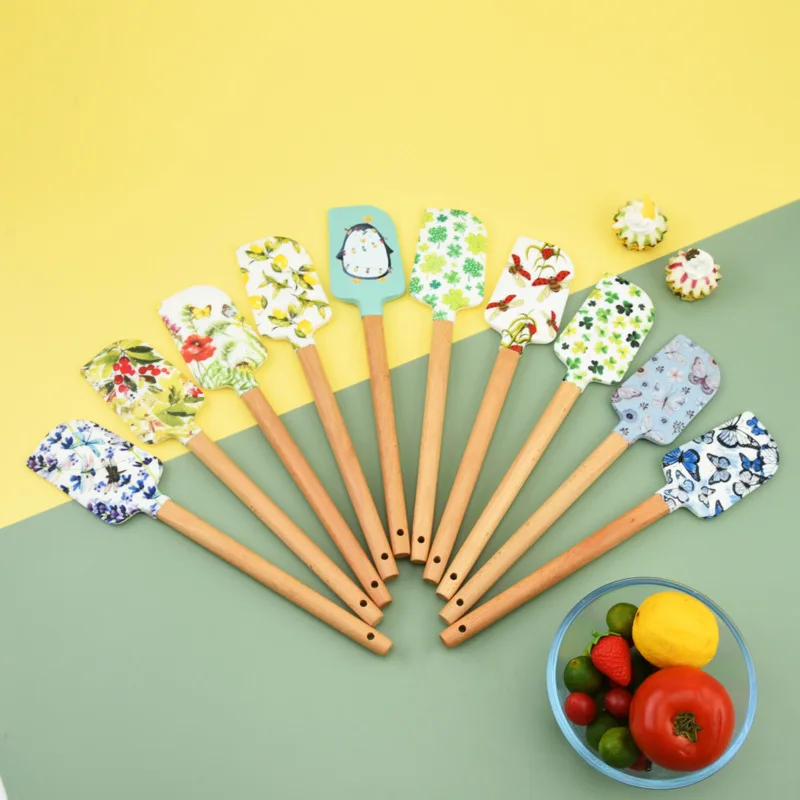 Flower Bird Striped Silicone Spatula Creative Pattern Cream Cake Scraper Kitchen Cake Pastry Decoration Tools Baking Accessories
Flower Bird Striped Silicone Spatula Creative Pattern Cream Cake Scraper Kitchen Cake Pastry Decoration Tools Baking Accessories